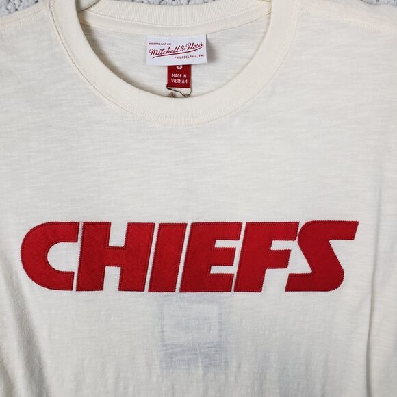 Mitchell and Ness Kansas City Chiefs T Shirt Mens Small Vintage NFL Tee 38x28 - Picture 5 of 14